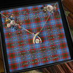 To My Beautiful Soulmate Necklace In Your Eyes I Have Found My Home Clan Nicolson Modern Tartan Wishbone Dancing Necklace