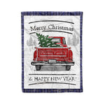 Tartan Blanket Vintage Red Truck with Christmas Tree Family Scottish Clan Fleming plaid blanket, red plaid blanket, buffalo plaid blanket, green plaid blanket, plaid fleece blanket, blue plaid blanket, red tartan blanket, tartan plaid blanket, black and white plaid blanket, , christmas plaid blanket, orange plaid blanket, tartan plaid throw blanket, pink plaid blanket, brown plaid blanket, buffalo check blanket