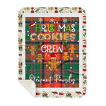 Personalized Gift Tartan Plaid Blanket Clan Stewart of Appin Ancient With Christmas Cookie Baking Crew Christmas Gift Sherpa Blanket, tartan sherpa blanket,buffalo plaid sherpa blanket,christmas sherpa blanket,Christmas Throw Blanket,green plaid sherpa blanket,green sherpa blanket