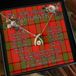 To My Beautiful Soulmate Necklace In Your Eyes I Have Found My Home Clan MaxTon Tartan Wishbone Dancing Necklace