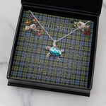 Sea Turtle Necklace To My Beautiful Soulmate Necklace In Your Eyes I Have Found My Home Clan Campbell Faded Tartan Blue Turtle Necklace