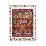 Personalized Gift Tartan Plaid Blanket Clan Chisholm Ancient With Christmas Cookie Baking Crew Christmas Gift Blanket, Plaid Blanket, Christmas Fleece Blanket, Christmas Blanket, Tartan Blanket, Scottish Blanket, Scotland Blanket, Family Name Blanket, Custom Blanket, Personalized Blanket