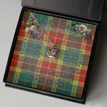 To My Beautiful Soulmate Necklace In Your Eyes I Have Found My Home Clan Buchanan Old Sett Tartan Crown Pendant Necklace