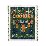 Fleece Blanket - Personalized Gift Tartan Plaid Blanket Clan Montgomery Modern With Christmas Cookie Baking Crew Christmas Gift Fleece Blanket
