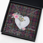 Gift For My Beautiful Girlfriend Necklace Valentine Necklace Clan MacDonald Tartan Cross Dancing Necklace Scottish Tartan Jewelry