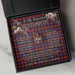 To My Beautiful Soulmate Necklace In Your Eyes I Have Found My Home Clan Broun Modern Tartan Crown Pendant Necklace