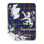 Sherpa Blanket - Tartan Blanket Thistle and Lion Scottish Clan Cameron Plaid Blanket, plaid sherpa blanket queen,purple sherpa blanket,queen sherpa blanket,queen size sherpa blanket,red sherpa blanket,scottish tartan blankets,sherpa blanket,sherpa christmas blanket