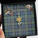 To My Beautiful Soulmate Sunflower Necklace In Your Eyes I Have Found My Home Clan MacKinlay Ancient Tartan Jewelry For Girlfriend
