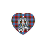Spalding Scottish Clan Badge Plaid Christmas Ornaments Gift Heart Ornament Spalding Clan Tartan Ornaments, Plaid Ornament, christmas Ornament, plaid christmas ornament