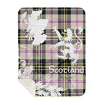 Sherpa Blanket - Tartan Blanket Thistle and Lion Scottish Clan MacPherson Dress Ancient Plaid Blanket, plaid sherpa blanket queen,purple sherpa blanket,queen sherpa blanket,queen size sherpa blanket,red sherpa blanket,scottish tartan blankets,sherpa blanket,sherpa christmas blanket