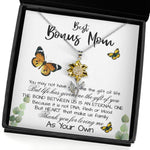 Sunflower Pendant Necklace - Stepmom Necklace, To My Bonus Mom Gift Neckalce, Thank For You Loving Me As Your Own