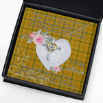 Gift For My Beautiful Girlfriend Necklace Valentine Necklace Clan Houston Tartan Cross Dancing Necklace Scottish Tartan Jewelry