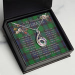 To My Beautiful Soulmate Necklace In Your Eyes I Have Found My Home Clan Stewart Modern Tartan Rising Phoenix Necklace