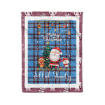 Personalized Gift Tartan Plaid Blanket Clan Elliot Ancient With Funny Santa Snowman Reindeer Merry Christmas Fleece Blanket, Home Living Room, Plaid Blanket, Tartan Blanket, Scottish Blanket, Buffalo fleece blanket, Christmas Blanket