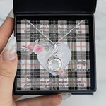 Rising Phoenix Necklace - Valentine Necklace Clan MacPherson Modern Tartan Gift for Girlfriend, Gift for My Wife Rising Phoenix Necklace