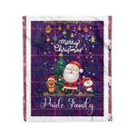 Personalized Gift Tartan Plaid Blanket Clan Pride Of Glencoe With Funny Santa Snowman Reindeer Merry Christmas Fleece Blanket, Home Living Room, Plaid Blanket, Tartan Blanket, Scottish Blanket, Buffalo fleece blanket, Christmas Blanket-Recovered
