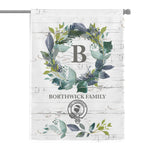 Scotstee Shop - Personal Name Monogram Clan Borthwick Tartan Garden Flag Family Name Scottish