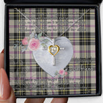 Gift For My Beautiful Girlfriend Necklace Valentine Necklace Clan MacPherson Dress Ancient Tartan Cross Dancing Necklace Scottish Tartan Jewelry