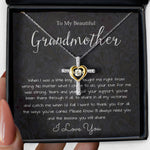 Cross Dancing Necklace - Grandmother Necklace, To My Beautiful Grandmother Necklace, Mother's Day Gift For Grandma Grandmother, Thank You
