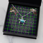 Sea Turtle Necklace To My Beautiful Soulmate Necklace In Your Eyes I Have Found My Home Clan Swinton Tartan Blue Turtle Necklace