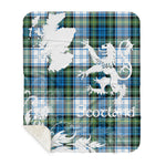 Sherpa Blanket - Tartan Blanket Thistle and Lion Scottish Clan Campbell Dress Ancient Plaid Blanket, plaid sherpa blanket queen,purple sherpa blanket,queen sherpa blanket,queen size sherpa blanket,red sherpa blanket,scottish tartan blankets,sherpa blanket,sherpa christmas blanket