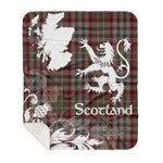 Sherpa Blanket - Tartan Blanket Thistle and Lion Scottish Clan Nicolson Hunting Weathered Plaid Blanket, plaid sherpa blanket queen,purple sherpa blanket,queen sherpa blanket,queen size sherpa blanket,red sherpa blanket,scottish tartan blankets,sherpa blanket,sherpa christmas blanket