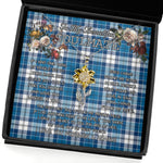 To My Beautiful Soulmate Sunflower Necklace In Your Eyes I Have Found My Home Clan Muirhead Blue Tartan Jewelry For Girlfriend, Tartan Sunflower Pendant Necklace, Scottish Tartan Jewelry, valentine necklace, necklace girlfriend, necklace for wife, cute necklaces for girlfriend, jewelry for girlfriend, to my soulmate necklace, to my future wife necklace