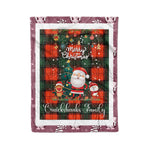 Personalized Gift Tartan Plaid Blanket Clan Cruickshanks With Funny Santa Snowman Reindeer Merry Christmas Fleece Blanket, Home Living Room, Plaid Blanket, Tartan Blanket, Scottish Blanket, Buffalo fleece blanket, Christmas Blanket