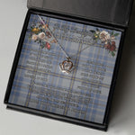 To My Beautiful Soulmate Necklace In Your Eyes I Have Found My Home Clan Tweedie Tartan Crown Pendant Necklace