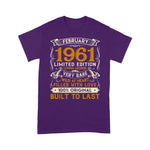 February 1961 Vintage 60 Years Old 60th Birthday Gift Family Birthday Shirt 60th birthday gifts - Scotstee Shop