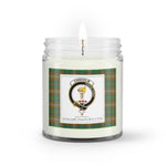 Soy Wax Candle - Buffalo Plaid Candle Clan Crest Badge Chisholm Hunting Tartan Plaid Soy Wax Candle, oil candle, candle handmade, wax candle, soy wax, nature wax, natural soy wax, natural soy candles, natural candle