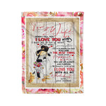 Scotstee Shop - Personalized Gift Husband To My Wife Letter Lovely Present Fleece Blanket