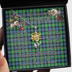 To My Beautiful Soulmate Sunflower Necklace In Your Eyes I Have Found My Home Clan Murray of Atholl Ancient Tartan Jewelry For Girlfriend