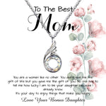Rising Phoenix Necklace - To Mom - From Bonus Daughter - Woman Like No Other Mother's Day Necklace