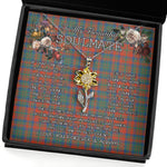 To My Beautiful Soulmate Sunflower Necklace In Your Eyes I Have Found My Home Clan Matheson Ancient Tartan Jewelry For Girlfriend, Tartan Sunflower Pendant Necklace, Scottish Tartan Jewelry, valentine necklace, necklace girlfriend, necklace for wife, cute necklaces for girlfriend, jewelry for girlfriend, to my soulmate necklace, to my future wife necklace