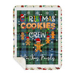 Personalized Gift Tartan Plaid Blanket Clan MacKay Ancient With Christmas Cookie Baking Crew Christmas Gift Sherpa Blanket, tartan sherpa blanket,buffalo plaid sherpa blanket,christmas sherpa blanket,Christmas Throw Blanket,green plaid sherpa blanket,green sherpa blanket