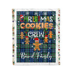 Personalized Gift Tartan Plaid Blanket Clan Baird Ancient With Christmas Cookie Baking Crew Christmas Gift Blanket, Plaid Blanket, Christmas Fleece Blanket, Christmas Blanket, Tartan Blanket, Scottish Blanket, Scotland Blanket, Family Name Blanket, Custom Blanket, Personalized Blanket