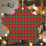 Fenton Ornaments Fenton Tartan Ornament Star Ornament, Christmas Star Decorations, ceramic ornament, Plaid Star Ceramic Ornament, Christmas Ornament Decorations Gift