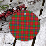 Fenton Ornaments Plaid Christmas Ornaments Scottish Clan Fenton Tartan Ornament,  ceramic ornament, personalized christmas ornaments, christmas tree ornaments, christmas door decorations, Plaid Ornament, Tartan Ceramic Ornament