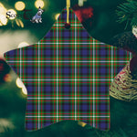 Ferguson Tartan Ornament Star Ornament, Christmas Star Decorations, ceramic ornament, Plaid Star Ceramic Ornament, Christmas Ornament Decorations Gift