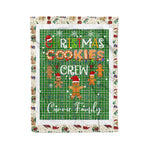 Personalized Gift Tartan Plaid Blanket Clan Currie With Christmas Cookie Baking Crew Christmas Gift Blanket, Plaid Blanket, Christmas Fleece Blanket, Christmas Blanket, Tartan Blanket, Scottish Blanket, Scotland Blanket, Family Name Blanket, Custom Blanket, Personalized Blanket