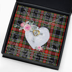 Gift For My Beautiful Girlfriend Necklace Valentine Necklace Clan Stewart High Stewards Tartan Cross Dancing Necklace Scottish Tartan Jewelry