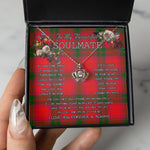 To My Beautiful Soulmate Necklace In Your Eyes I Have Found My Home Clan MacNab Tartan Crown Pendant Necklace