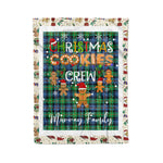 Fleece Blanket - Personalized Gift Tartan Plaid Blanket Clan Murray of Atholl Ancient With Christmas Cookie Baking Crew Christmas Gift Fleece Blanket