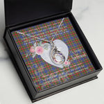 Rising Phoenix Necklace - Valentine Necklace Clan Bethune Tartan Gift for Girlfriend, Gift for My Wife Rising Phoenix Necklace