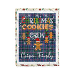 Personalized Gift Tartan Plaid Blanket Clan Cooper With Christmas Cookie Baking Crew Christmas Gift Blanket, Plaid Blanket, Christmas Fleece Blanket, Christmas Blanket, Tartan Blanket, Scottish Blanket, Scotland Blanket, Family Name Blanket, Custom Blanket, Personalized Blanket