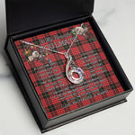 To My Beautiful Soulmate Necklace In Your Eyes I Have Found My Home Clan MacQueen Tartan Rising Phoenix Necklace