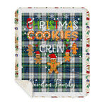 Personalized Gift Tartan Plaid Blanket Clan Gordon Dress Ancient With Christmas Cookie Baking Crew Christmas Gift Sherpa Blanket, tartan sherpa blanket,buffalo plaid sherpa blanket,christmas sherpa blanket,Christmas Throw Blanket,green plaid sherpa blanket,green sherpa blanket