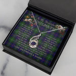 To My Beautiful Soulmate Necklace In Your Eyes I Have Found My Home Clan MacThomas Tartan Rising Phoenix Necklace