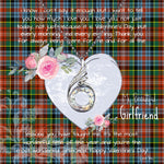Rising Phoenix Necklace - Valentine Necklace Clan Caledonia Tartan Gift for Girlfriend, Gift for My Wife Rising Phoenix Necklace